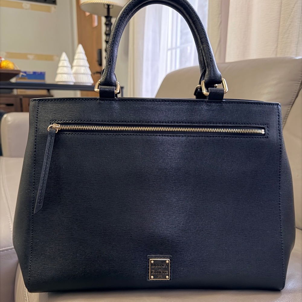 Dooney & Bourke Black Leather Tote Bag